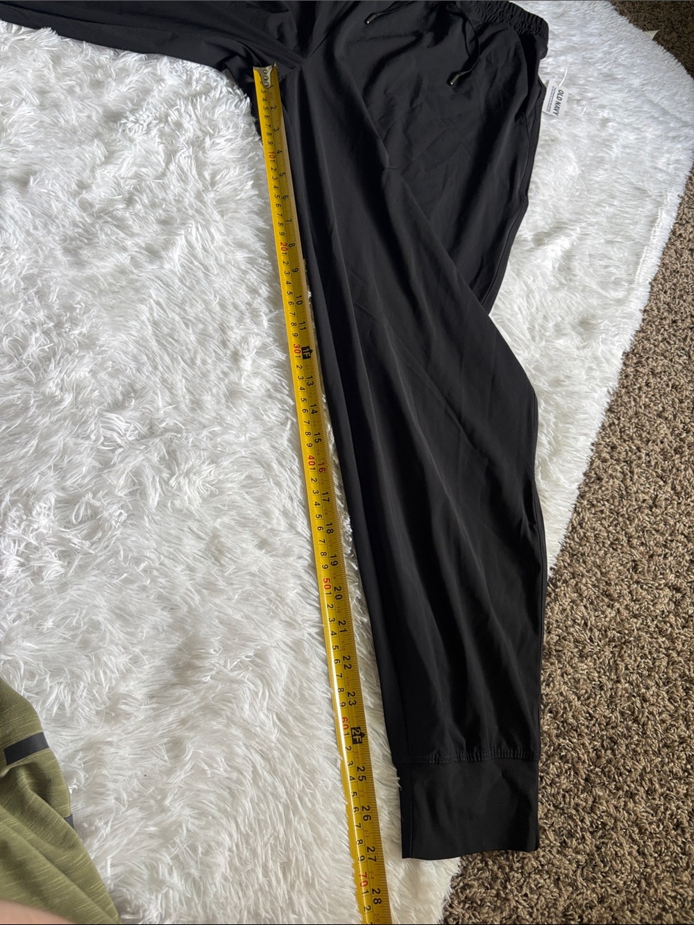NWT Old Navy Black High-Rise Jogger Pants Go-Dry Size L - Picture 14 of 16